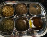 A picture of step 1 of Chaas (buttermilk) masala.