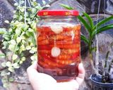 Hình bước làm 6 của món Gỏi CHÂN GÀ, CÀ PHÁO với TÔM chua