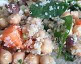 A picture of step 3 of Quinoa salad.