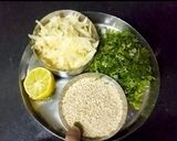 A picture of step 1 of Poha vada.