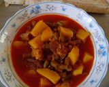 عکس مرحله 2 از دستور 🍲🫛خوراک لوبیا سبز🫛🍲