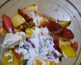A picture of step 2 of Creamy Fruit Salad.