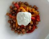 Grilled peppers and roasted chickpeas with tzatziki sauce recipe step 4 photo