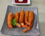 Foto langkah ke 4 dari resep Udang Goreng Ala Jepang | Ebi Furai.