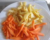 A picture of step 4 of Grilled Chicken, Chips with Sliced Carrots.