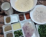 A picture of step 1 of Bysan ki roti.