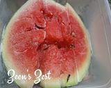 A picture of step 1 of Watermelon Ice-cream.