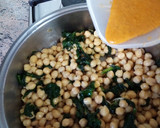 Foto del paso 6 de la receta: Garbanzos con espinacas, bacalao y extra de majado