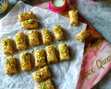 A picture of step 5 of Kaju Pista Roll.