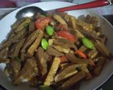 Foto langkah ke 4 dari resep Oseng tempe baso pete.