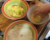 Foto del paso 6 de la receta: Fritos de arroz al curry rellenos de carne y queso 🧀🍖