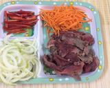 Hình bước làm 2 của món Bò tái chanh 