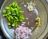 A picture of step 1 of Capsicum-Onion Curry in a Yogurt-Based Red Gravy.