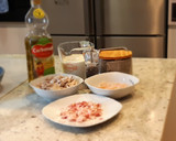 Foto del paso 5 de la receta: Creps de champiñón, bacon, gambas y bechamel
