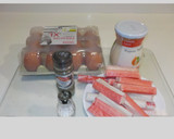 Foto del paso 1 de la receta: Ensaladilla de huevos duros y palitos de mar