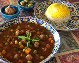 عکس مرحله 8 از دستور خورشت نخود فرنگی لبنانی