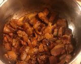 A picture of step 2 of Marinaded pork belly 滷五花肉.
