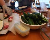 A picture of step 1 of Bacon wrapped Jalapeños.