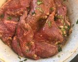 A picture of step 1 of Beef Fajitas.