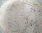 A picture of step 1 of Doodh dulari.