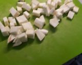 Foto del passaggio 1 della ricetta Trofie pesce spada,melanzane e menta
