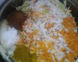 A picture of step 1 of Danbun shinkafa.