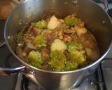 A picture of step 5 of Broccoli, Mushroom, Potato, Peas & Chickpea Curry (Vegan/Veg).