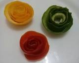Vegetable n fruit Rose Flowers.# Author marathon recipe step 5 photo