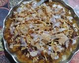 A picture of step 6 of Tikki chaat.