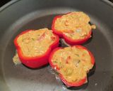 A picture of step 4 of Stuffed pepper rings.