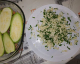 Foto del paso 5 de la receta: Pastel de calabacín relleno y gratinado al horno