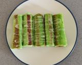 Foto langkah ke 4 dari resep Pisang coklat balut roti pandan.