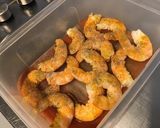 Une image de l'étape 5 de Crevettes sauvages marinées épices,agrumes et origan.