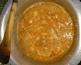 A picture of step 6 of Coconut rice with mutton curry.