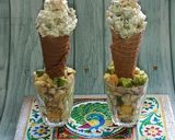 A picture of step 3 of Fruit salad in Ice cream cone.