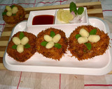 உருளைக்கிழங்கு பறவை கூடு கட்லெட் / potato bird nest cutlet (Urulaikilanku cutlet recipe in tamil) ரெசிபி ஸ்டேப் 11 புகைப்படம்