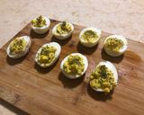 A picture of step 3 of Tarragon Deviled Eggs.