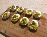 A picture of step 3 of Tarragon Deviled Eggs.