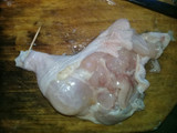 Muslo relleno asado