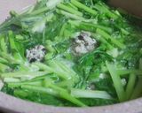 Hình bước làm 1 của món Canh cải ngọt nấu mọc