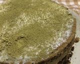Foto langkah ke 7 dari resep Green Tea Oreo Almond Cake.