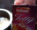 A picture of step 3 of Jelly cake custard.