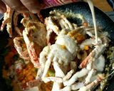 Gambar langkah 11 resipi Ketam Majerin Telur Masin || Salted Egg Crab.