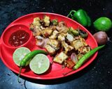A picture of step 6 of Tofu tikka.