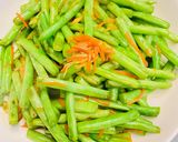 清炒四季豆 (純素)的食譜步驟3照片