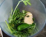 A picture of step 1 of Green raita.