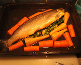Foto del paso 6 de la receta: Röding (trucha salmonada),con hortalizas tostadas y cus-cús