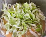 Une image de l'étape 6 de Soupe aux pois-chiches, chou cœur de bœuf, et velouté de légumes.