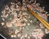 Hình bước làm 1 của món Trứng chiên nấm thịt
