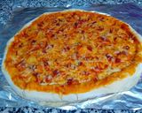 Foto del paso 29 de la receta: Pizza casera con borde de queso (de jamón) - no más masa pegada✋